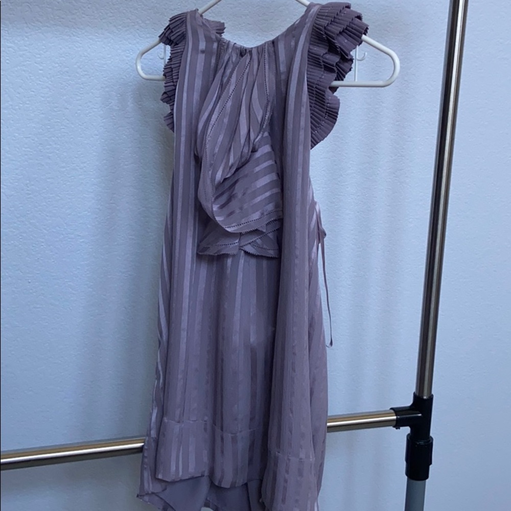 BCBG violet silk top